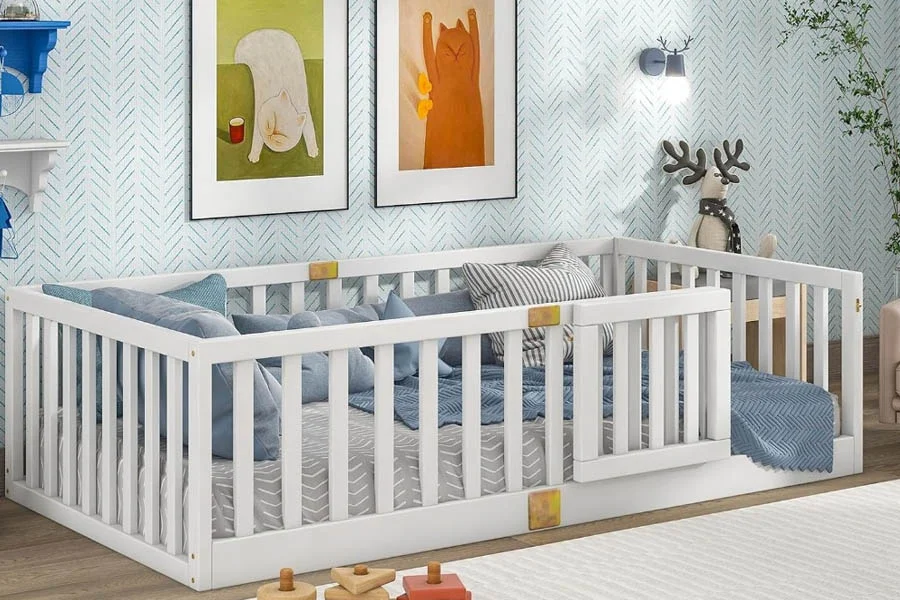 Low Bed with Guardrails