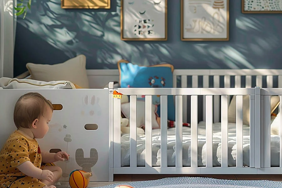 Floor Bed with Side Rails