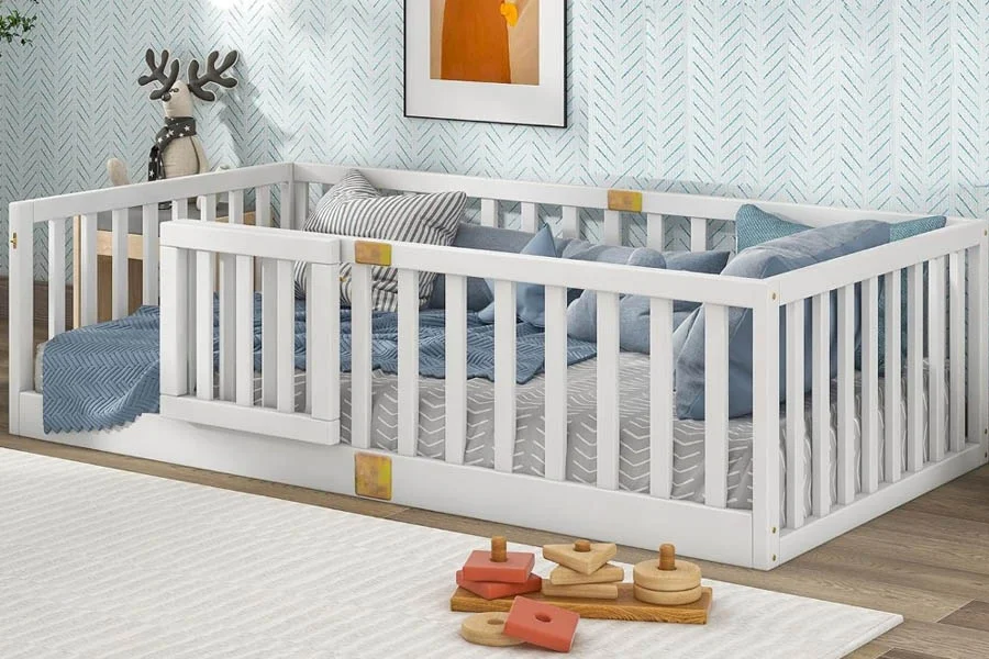 Low Bed with Guardrails